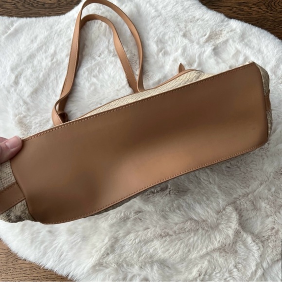 ETIENNE AIGNER Watermelon and Fruit Print Paper Yarn Tote Bag - Picture 14 of 15